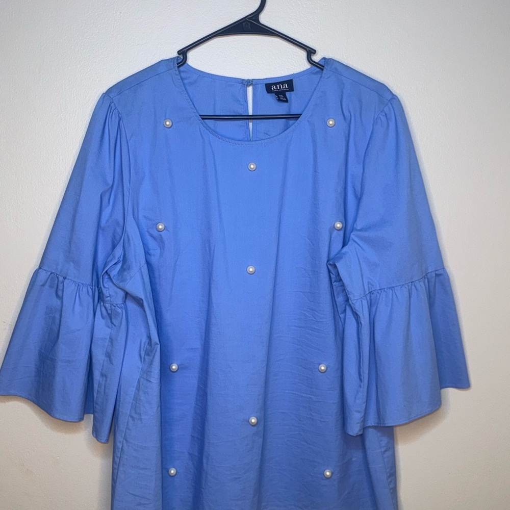 Anna Blue Bell Sleeve Top